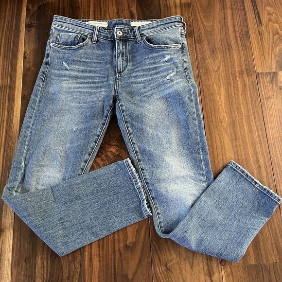 Anthropologie Pilcro Slim Boyfriend Denim Jeans Mid-Rise Relaxed Size 29 - Picture 1 of 10